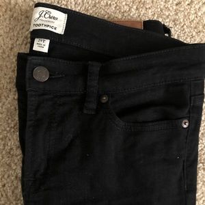 Jcrew Toothpick black jeans